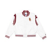 SC Interlock Women's White Full Count Varsity Jacket